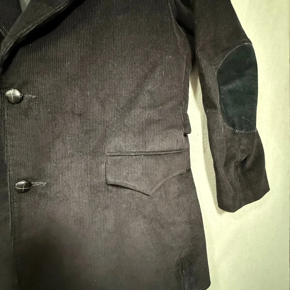 Vintage 80s Pioneer Wear Western Corduroy Blazer Jacket Men 44L - Made in USA